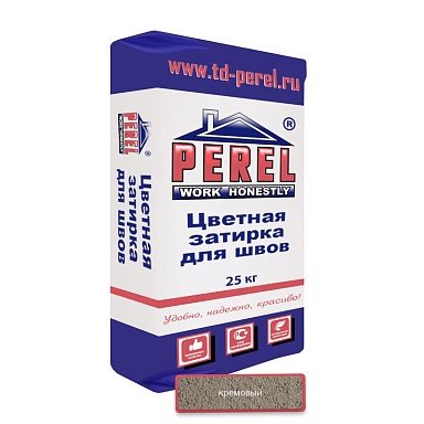 Смеси и затирки Perel Цветные затирки RL 0440 кремовая 25 кг