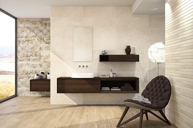 Декор Porcelanite Dos 9515 RECT. DECOR BLANCO 30x90