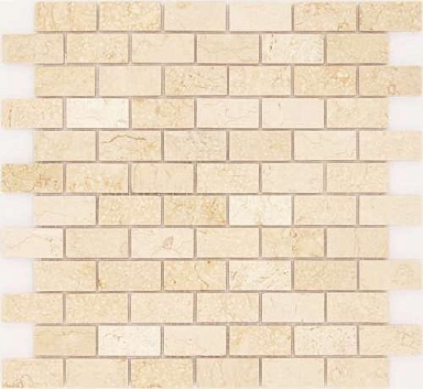 Мозаика Caramelle Mosaic Pietrine Botticino POL 2.3x4.8 29.8x29.8