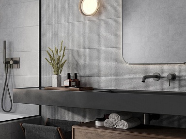 Плитка Gracia Ceramica 010100001560 Ритм серый низ 03 25x40