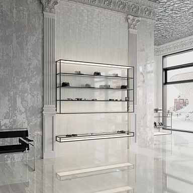 Бордюр Kerama Marazzi POD002 Бисер прозрачный люстр 20*0,6