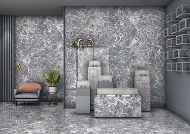 Керамогранит Art Ceramic Amazonite Mint Blue Glossy 60x120