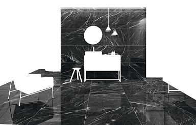 Керамогранит Peronda 23461 MUSEUM MARQUINA-BLACK/60X120/EP 60x120