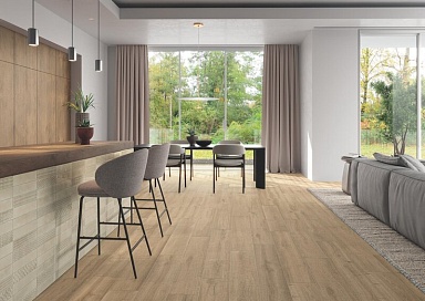 Керамогранит Атлас Конкорд Россия 600010002450 Fusion Oak Rustic Chevron 7,5x45