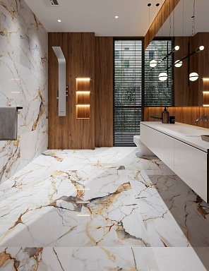 Керамогранит Etili Seramik Vega Gold Polished Rec. 60x120