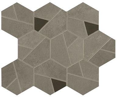 Декор Atlas Concorde Italy A0QP Boost Pro Taupe Mosaico Hex Coffee 25x28,5