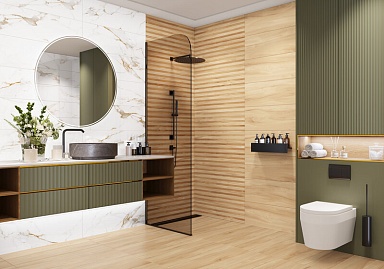 Плитка Delacora WT93WOS55R Woodstyle Nut Strip 300x900x8.5