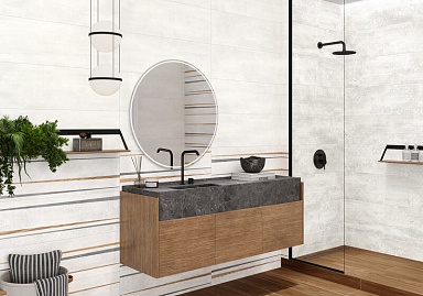 Плитка Alma Ceramica TWU3090DKR07R Dakar матовая 300x900x8.5