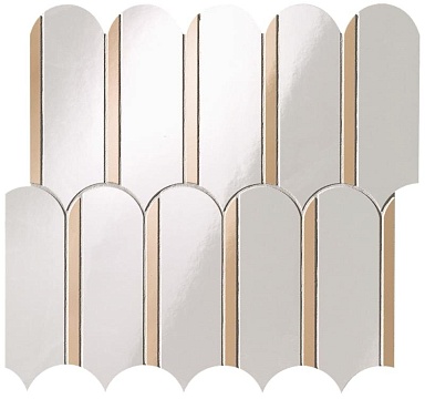 Мозаика FAP Ceramiche fQKQ Onice Neve Onice Miele Archs Mosaico 28.2x31