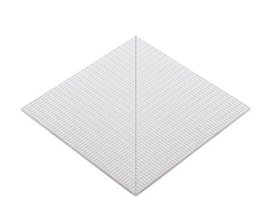 Бордюр Serapool 25200 К Наружный угол с сетчатой поверхностью Pavrimento Antislip Unglazed 24,5x24,5