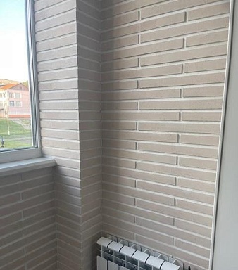 Искусственный камень Leonardo Stone Ригельный кирпич Плоскость Ванкувер 403 mix 48.5x4x1,5