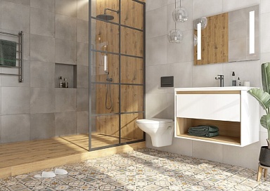 Керамогранит Cersanit C-LO4R092D Loft серый 42х42