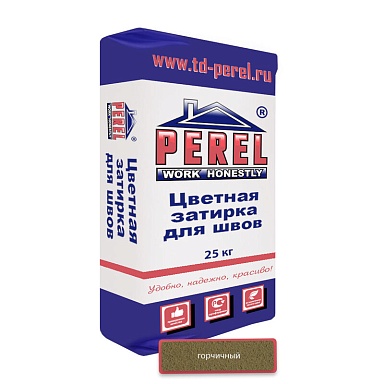Смеси и затирки Perel Цветные затирки RL 0436 горчичная 25 кг