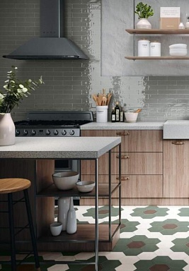 Керамогранит Ribesalbes PT03148 Hex Grey Matt 15x17,3