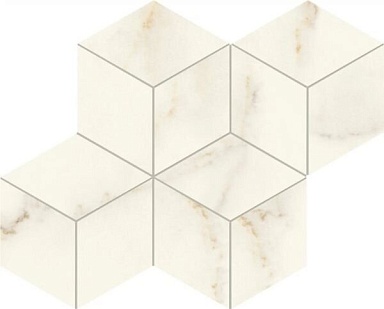Мозаика Atlas Concorde Italy AF8L Marvel Calacatta Apuano Mosaico Esagono Silk 30x35