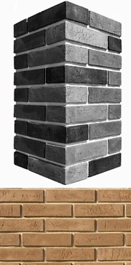 Искусственный камень White Hills 352-45 Терамо брик угол 9x20,5x5.5