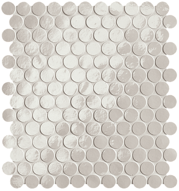 Мозаика FAP Ceramiche fROI Glim Ghiaccio Round Mosaico Brillante 29,5x32,5