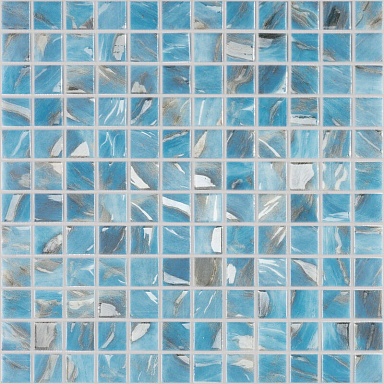 Мозаика Vidrepur Oasis Blue 7102 (на сетке) 25x25 31,7x31,7