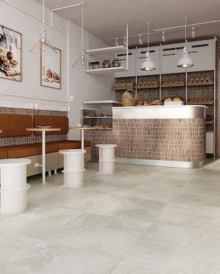 Керамогранит Eurotile Kota White Structure 60x60