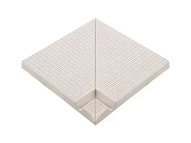 Бордюр Serapool 37200 Внутренний угол с сетчатой поверхностью L Unglazed 24,5x24,5