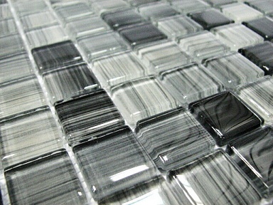 Мозаика Keramissimo SF15522S Crystal серый разнотоновый микс 31,5х31,5