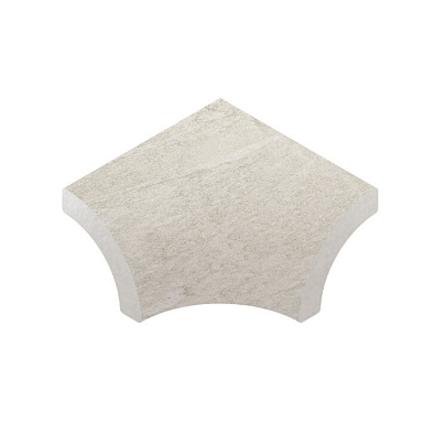 Декоративная вставка Kerastep Планка радиальная внутренний угол Marble 401 Siena R9 33х42х50