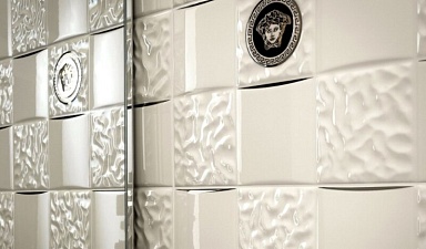 Плитка Versace 68610 GOLD BIANCO RIGA 25x75
