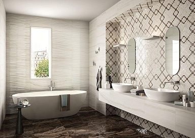 Плитка Marazzi Italy MNYS Elegance Statuario Struttura Move 3D 30x60