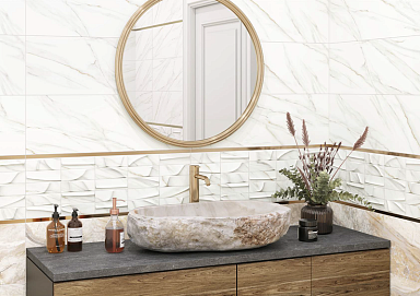 Плитка Delacora WT15CAC00R Canyon Carrara 246*740*10
