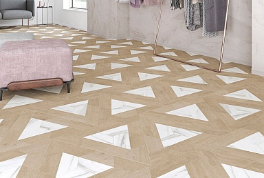 Керамогранит Wow 120276 CHEVRON A WOOD MID 9.8x52.2
