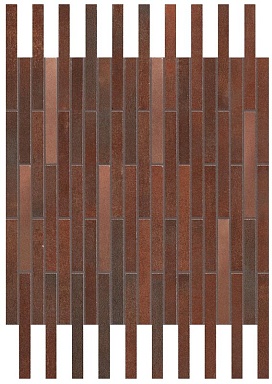 Мозаика Atlas Concorde Italy A0UV Blaze Corten Mosaico Twin 36.1x29.4