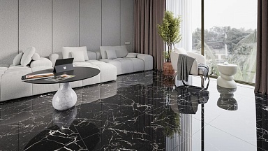 Керамогранит Protiles PT12S982 Noir Marble Pol 1200х600х9
