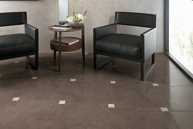 Декоративная вставка Атлас Конкорд Россия 610090000579 Unica Beige Bottone Leaf Lapp 7.2x7.2