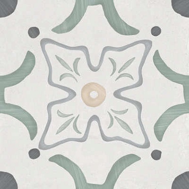 Керамогранит Harmony 3386036155 Sirocco Green Flower 9mm R10 22.3x22.3