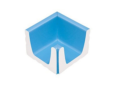 Декоративная вставка Serapool K131 Внутренний угол водоотводного канала Light Blue 15x15