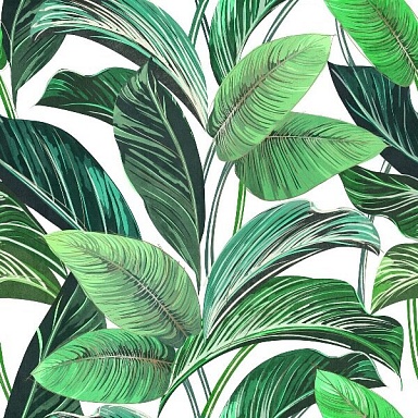 Панно Serenissima Cir Showall White Leaf (set 2 pz) 120x120