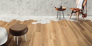 Керамогранит Tubadzin Mountain Ash almond STR 119,8x19
