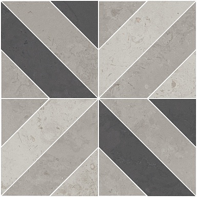 Kerama Marazzi ID124T Декор Про Лаймстоун серый матовый 60х60