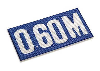 Декор Serapool 22207 Цифровая надпись на плитке Antislip с сетчатой поверхностью Unglazed-Cobalt 12x24,5