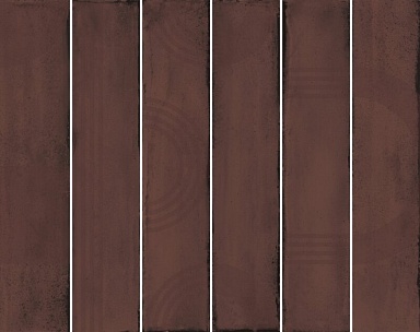 Панно Kerama Marazzi KMP3STA006RN6X Панно Мажорель бордовый глянцевый (из 6 частей 6х28,5) 36x28,5x1
