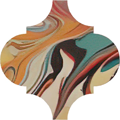 Kerama Marazzi VT/A625/65000 Декор Арабески Венеция красный матовый 6,5x6,5x0,69