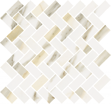Мозаика Italon 620110000212 Stellaris Calacatta Gold Mosaico Cross Nat 31.5x29.7