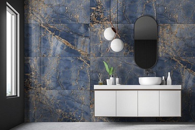 Керамогранит Italica Tiles Nabro Gold Blue High Glossy 60x120