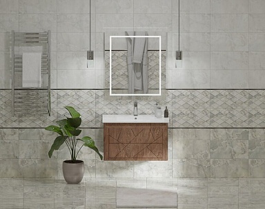 Плитка Eurotile 5 SE 0046 Selesta Grey 25x50