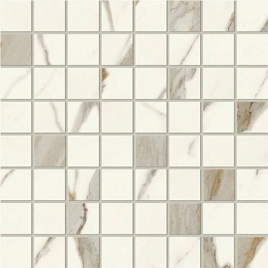 Мозаика Atlas Concorde Italy AF9C Marvel Calacatta Sublime Mosaico Matt 30x30