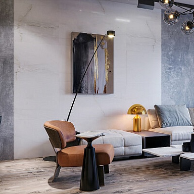 Керамогранит Absolut Gres AB1045G Antique Grey gloss 600x600