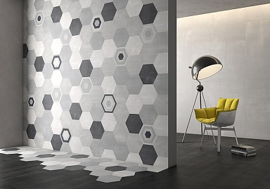Керамогранит Geotiles Starkhex Argent 25x29