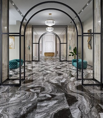 Керамогранит Kerama Marazzi SG597502R Ониче розовый лаппатированный обрезной 119,5x238,5x1,1