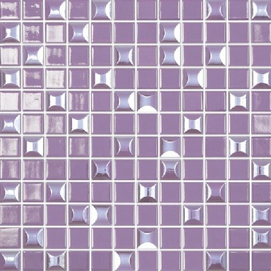 Мозаика Vidrepur Edna №833 Пурпурный (на сетке) 31,7x31,7