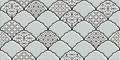 LB-Ceramics 1641-8646 Эллен бело-бирюзовый Декор 20х40